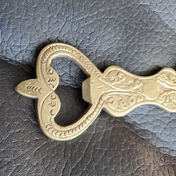 Decorative Metal Brass Bottle Opener with Patina Soft Drink Beer Soda Opener - Picture 3 of 6